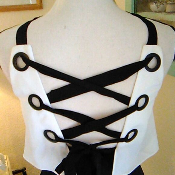 NWOT Aidan Aidan Mattox Lace-Up Halter Formal - Picture 5 of 14